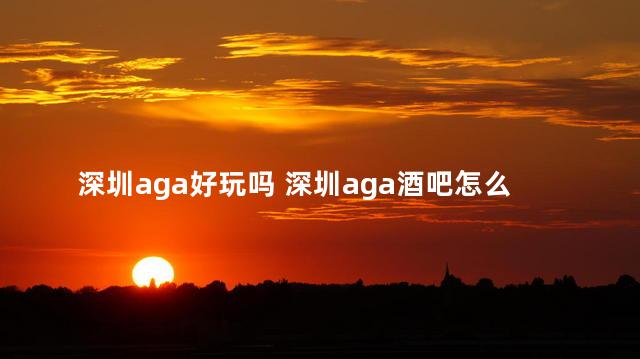 深圳aga好玩吗 深圳aga酒吧怎么进